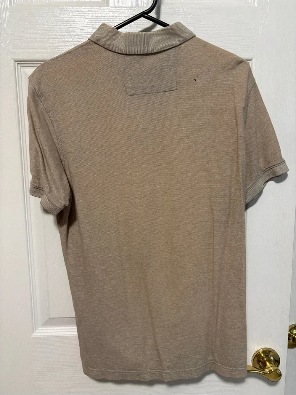 Banana Republic Beige Polo with Subtle Logo